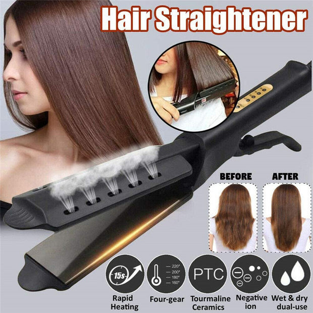 Piastra per capelli con regolazione della temperatura